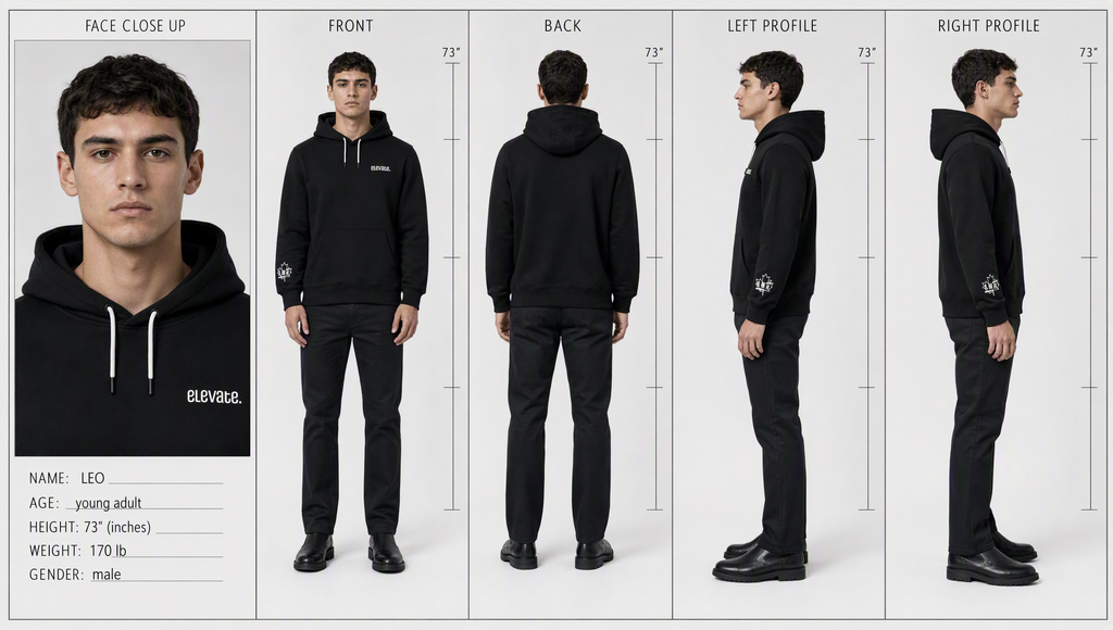 Elevate - Black hoodie